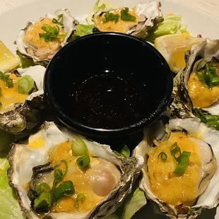 Baked oysters
