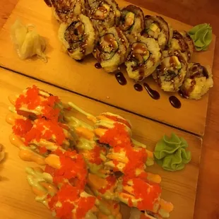 sashimi, sushi, sushi and sashimi, food