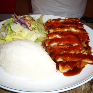 Chicken katsu plate. lots of chicken!!