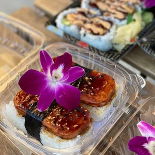 a variety of sushi