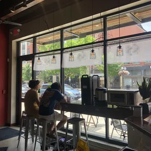 The eating area