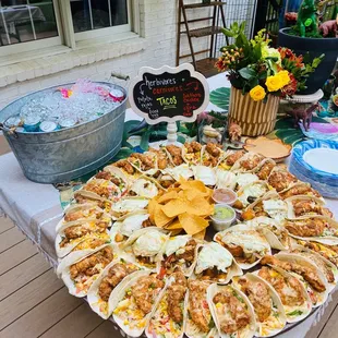 Party Platter of The Osito &amp; Mama Dukes tacos