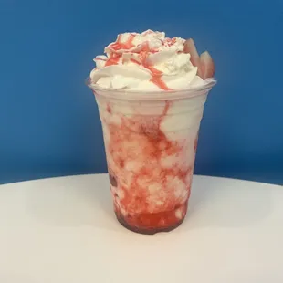 delicious strawberry frappuccino