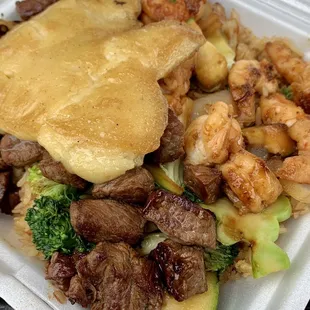 @ColumbusFoodDude (Steak &amp; Shrimp W/ EggYoke)