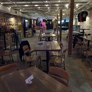 Live music venue in basement
