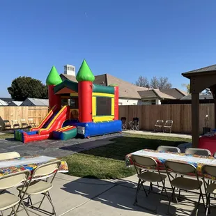 Jumper, tables and chairs ordered. Amazing!