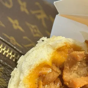 Disgusting hair baked in the bao