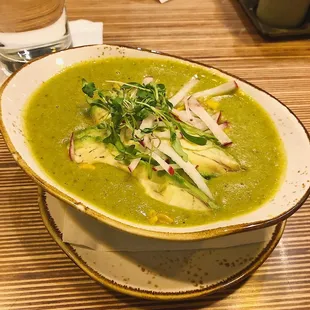 Vegan sopa verde, delicious!