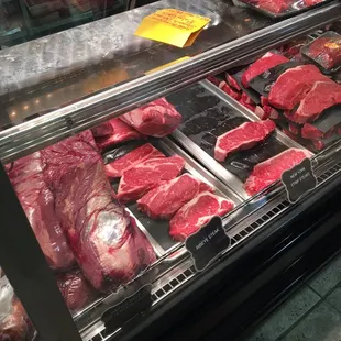 a variety of meats