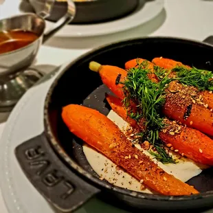 The best damn carrots with yogurt sauce.