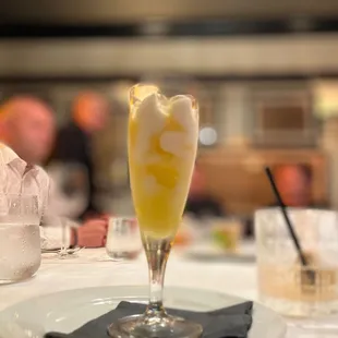 Lemon sorbet was so good!