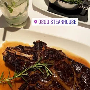 Bone in New York Steak