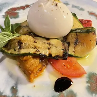 Burrata Fresca con Verdure alla Griglia