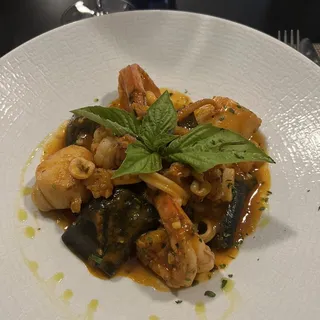 Paccheri Mediterranei allo Zafferano