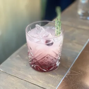 Blackberry and Cassis spring cocktail