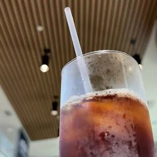 Iced Tea infused with decaying Habanero or Scotch Bonnets emphasis on decaying.