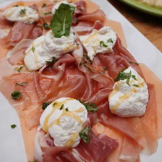 Burrata and Prosciutto