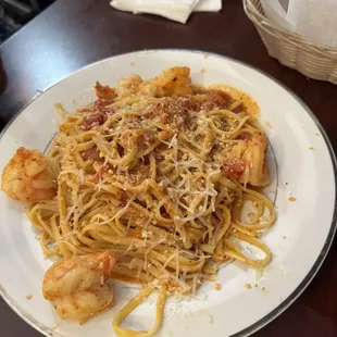 Spicy Shrimp pasta