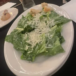 Caesar salad, comes with pasta