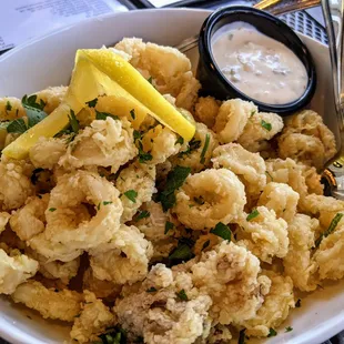 Calamari with spicy aioli. So good!