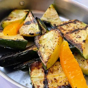 Grilled zucchini