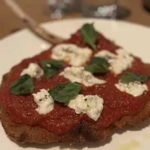 Bone-in veal parmigiana
