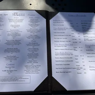 Bar Lunch Menu