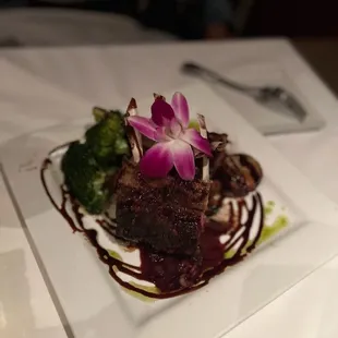 a plate of food on a table