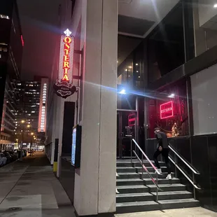 outside