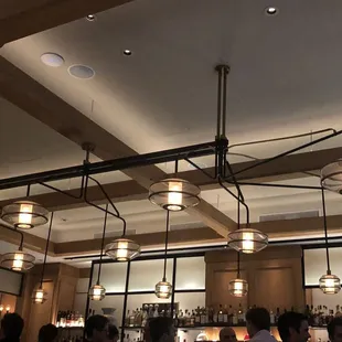 Stunning fixtures, by 5:30 pm for some reason, they dimmed to almost dark