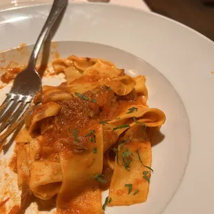 What was left of the pasta and lamb (actual name unknown. heard my server say lamb and I said yes)