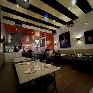 interior, sushi and sashimi