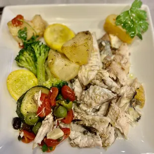 L&apos;Orata Al Forno (presented with meat off the fish)