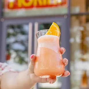 frozen drink at Osteria Morini at the DC Navy Yard