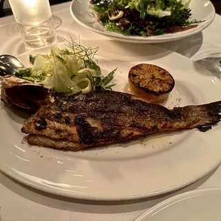 Grilled Whole Branzino