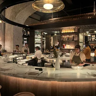 bar area near the entrance