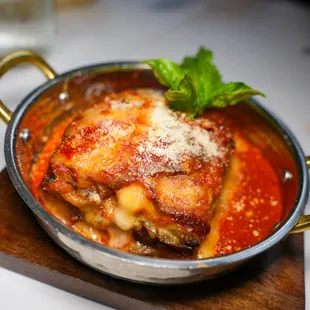 lasagna in a skillet