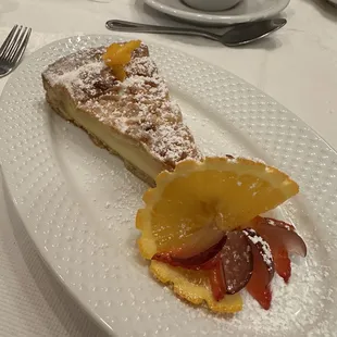 Nonna cake.  Warm and fantastic.