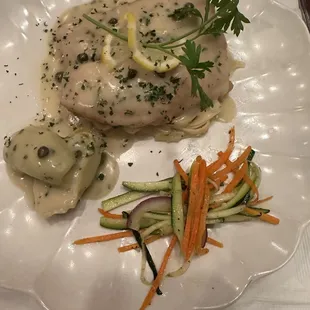 Filet of sole modo mio, I think. Delicious.