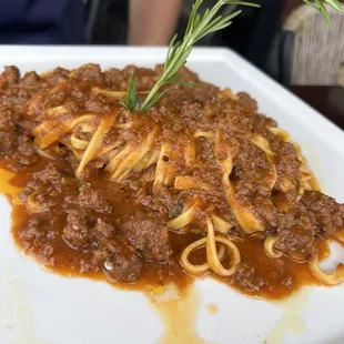 TAGLIATELLE ALLA BOLOGNESE