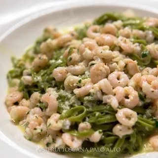 Catering Taglierini Verdi Con Gamberetti