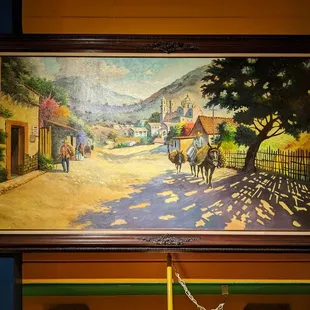 One of the many pieces of fine artwork.