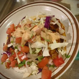 Shrimp taco (A la diabla) spicy but flavorful. Delis