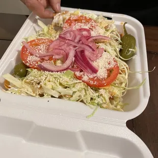 Tacos Dorados de Pollo (5 of them) for $10.00 solid