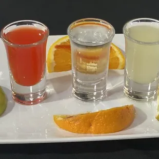 a selection of drinks