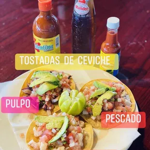 Ceviche Tostadas