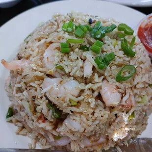 Superb shrimp fried rice.