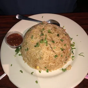 Fried rice. Very delicious.