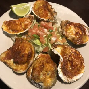 Grilled oysters