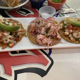 Tostada Trio! Pretty good!